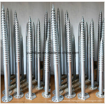 Hot DIP Galvanized Pole Anchor, Ground Screw, Ground Screw Anchor